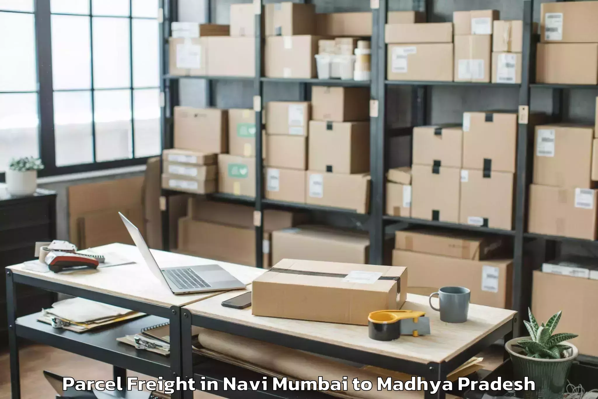 Expert Navi Mumbai to Shajapur Parcel Freight